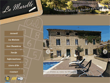 Tablet Screenshot of chambres-lamarelle.com